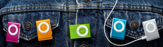 Illustration for article titled Apple iPod shuffle in Color, Like 1GB MP3 Playing Skittles